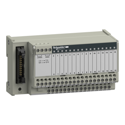 Sottobase di connessione passiva ABE7 - 16 input o output - LED - Isolatore