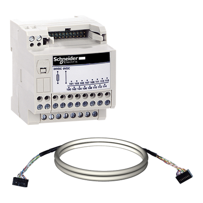 Sottobase di connessione passiva, Modicon Telefast ABE 7, 16 input o output - Cavo Micro/Premium 2 m