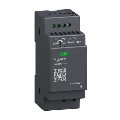 Alimentatori switching, 100-240 V AC, 24 V 1.2 A, monofase, Modulare