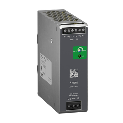 Alimentatori switching, 100-240 V AC, 48 V 2.5 A, monofase, Ottimizzato