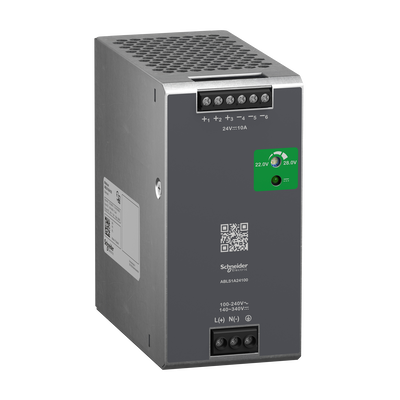 Alimentatori switching, 100-240 V AC, 24 V 10 A, monofase, Ottimizzato