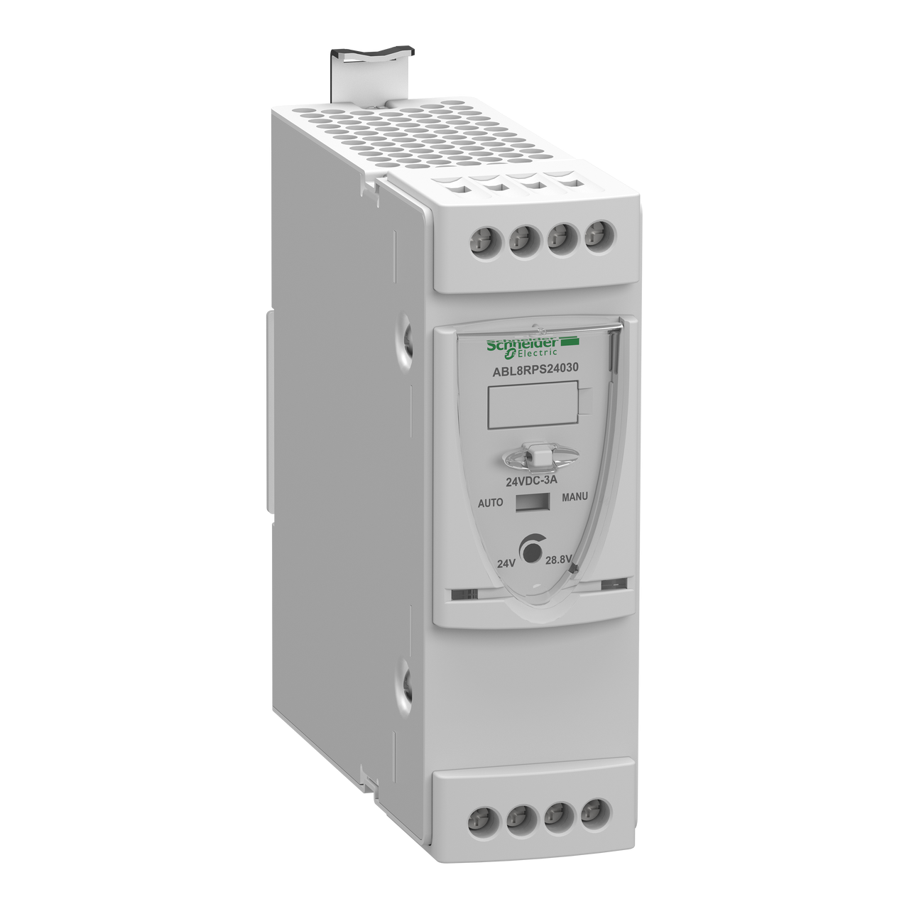 Alimentatore con commutazione regolata - 1 o 2 fasi - 200..500 Vca - 24 V - 3 A