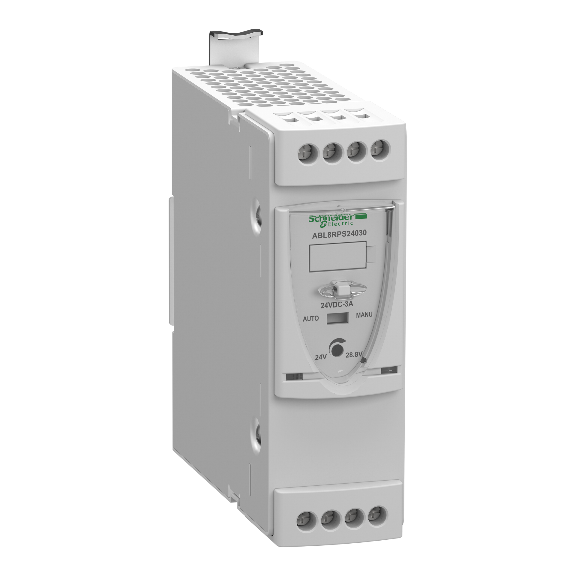 Alimentatore con commutazione regolata - 1 o 2 fasi - 200..500 Vca - 24 V - 3 A