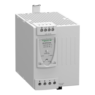 Alimentatore con commutazione regolata - Trifase - 400 V CA - 24 V - 20 A