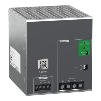 Alimentatore con commutazione regolata, 380...500V AC, 24V, 40A, Trifase, Universale