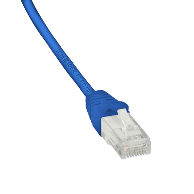 Patch cord, Actassi, Category 6, U/UTP, LSZH, 1 m, blu