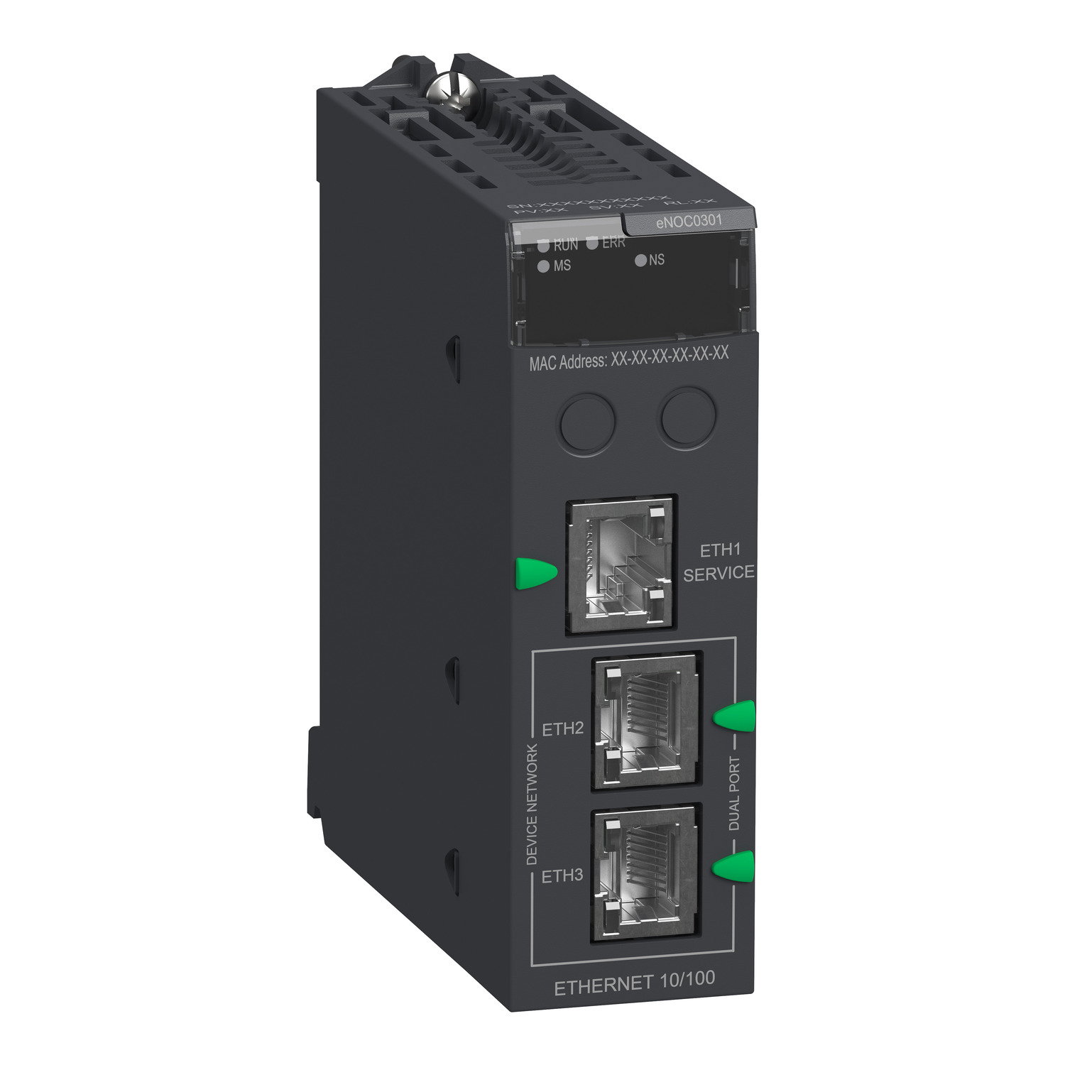 Modulo Ethernet M580 - comunicazione Ethernet a 3 porte – Immagine 3 di 3