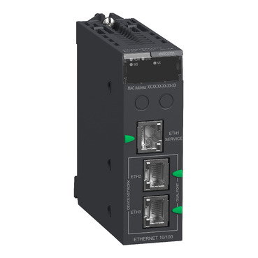 Modulo Ethernet M580 - comunicazione Ethernet a 3 porte – Immagine 2 di 3