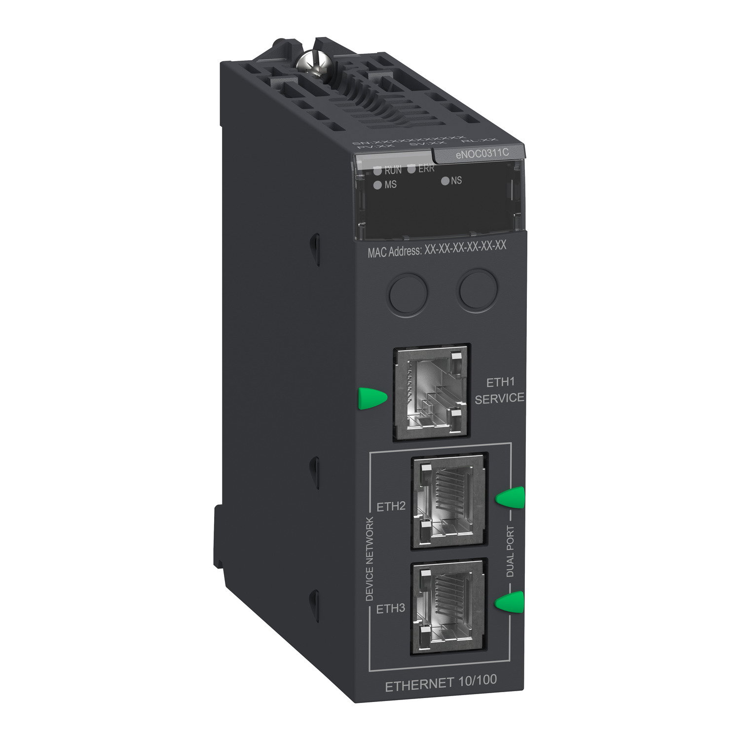Modulo Ethernet M580 comunicazione Ethernet FactoryCast 3 porte Conformal Coated – Immagine 3 di 3