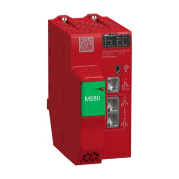 Processore di sicurezza standalone, Modicon M580, 64 MB, 61 dispositivi Ethernet, 31 rack di I/O remoti (X80 e Quantum), 128 dispositivi CIP Safety – Immagine 2 di 3