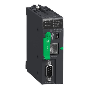 Modulo processore M340 - max 1024 I/O discreti + 256 I/O analogici - CANOpen – Immagine 2 di 3