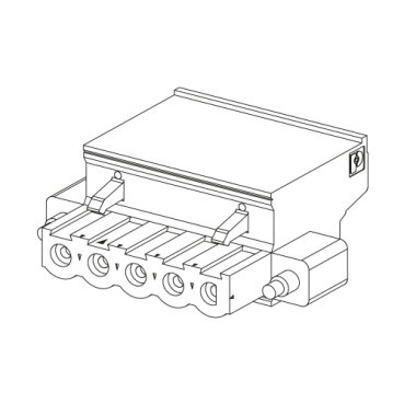 Kit di connessione,  per M340, 2x connettori removibili a molla per power supply – Immagine 2 di 3