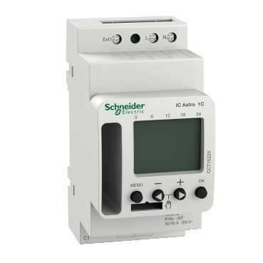 Interruttore crepuscolare programmabile Acti 9 IC Astro 1C SMART – Immagine 2 di 3