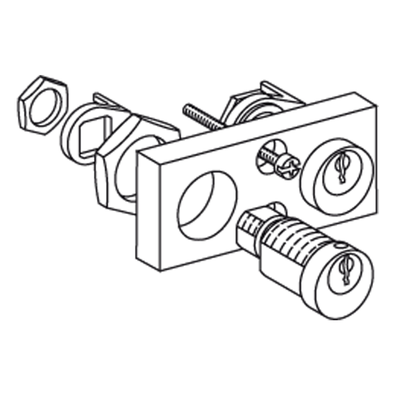Blocco Ronis + Kit adattamento - Per telaio NW - Pos. disconn. - 2 chiav diverse