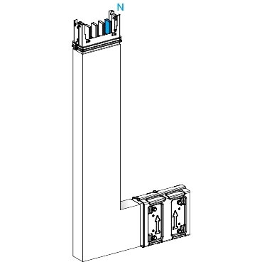 Angolare verticale pe interno 4 poli 250A a misura – Immagine 2 di 3
