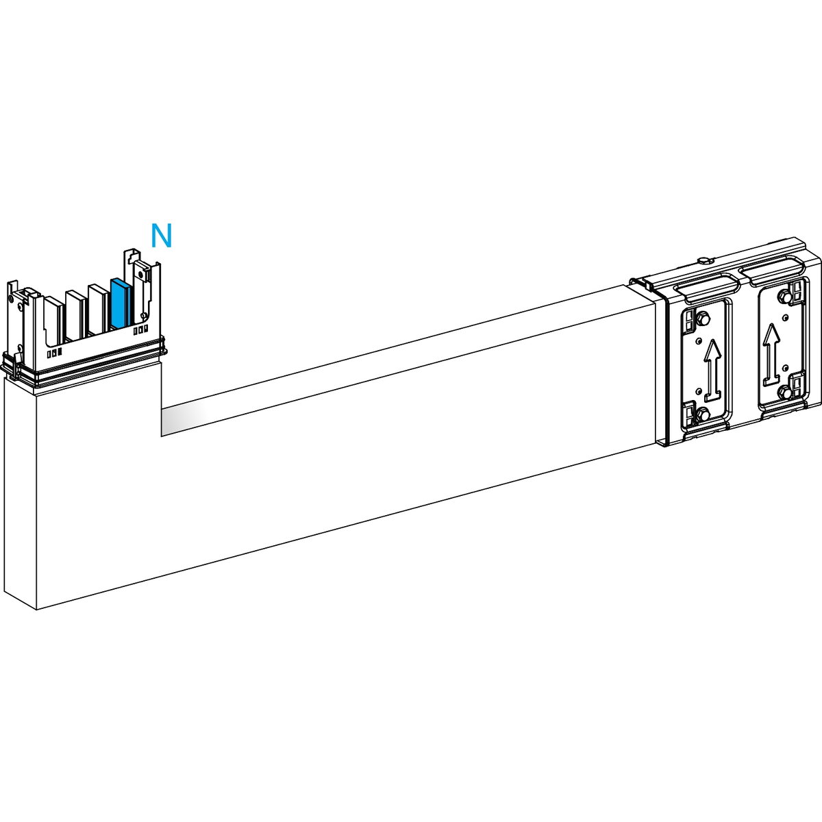 Angolare verticale pe interno 4 poli 250A a misura – Immagine 3 di 3