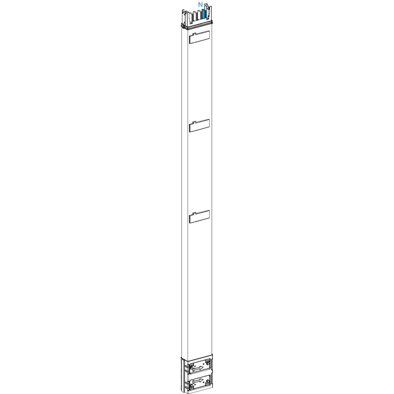 Canalis - Elemento di colonna - 100 A - 2 m - 3 derivazioni – Immagine 3 di 3