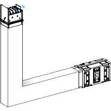 Angolare verticale pe interno 4 poli 1000A a misura