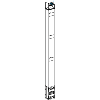 Condotto sbarre, Canalis, KSA, Elemento di colonna - 1000 A - 2 m - 3 uscite con der.