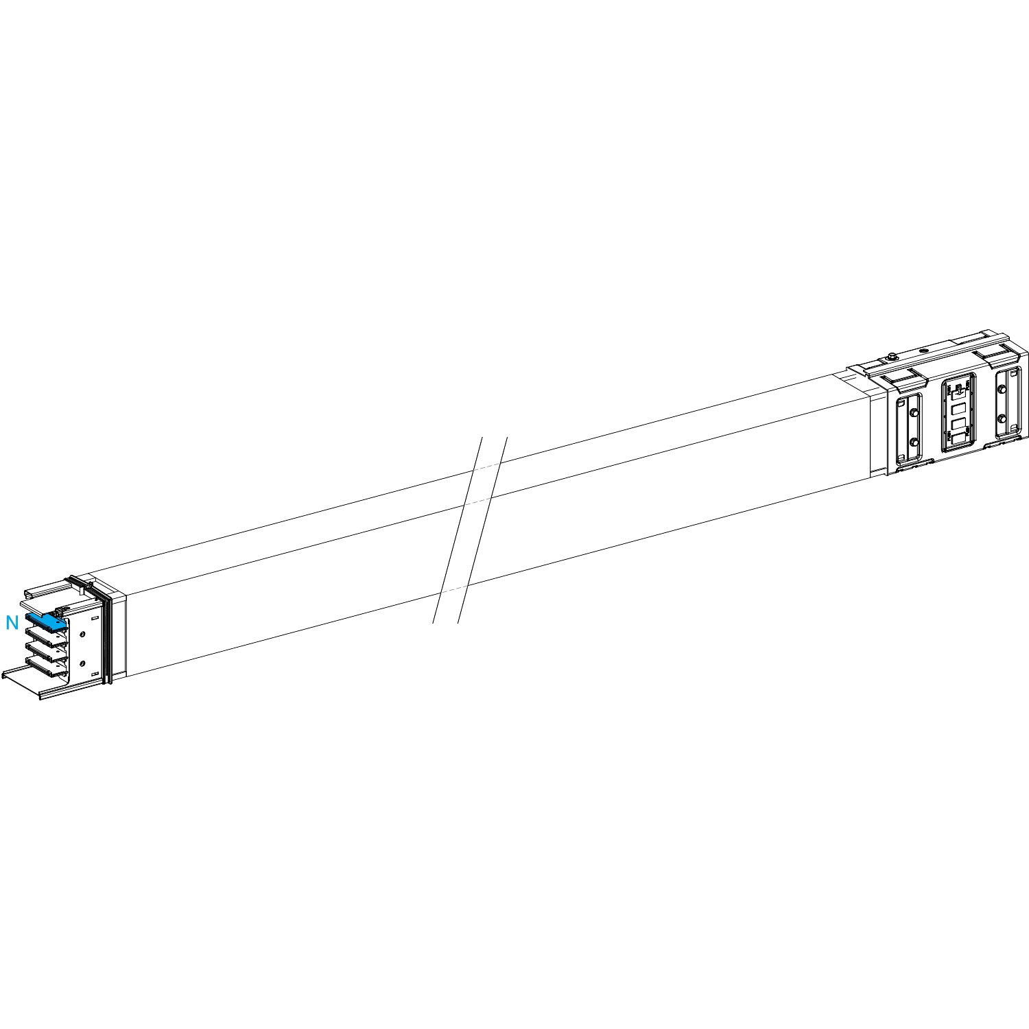 Canalis - Elemento rettilineo di trasporto - 500 A - 5 m – Immagine 3 di 3