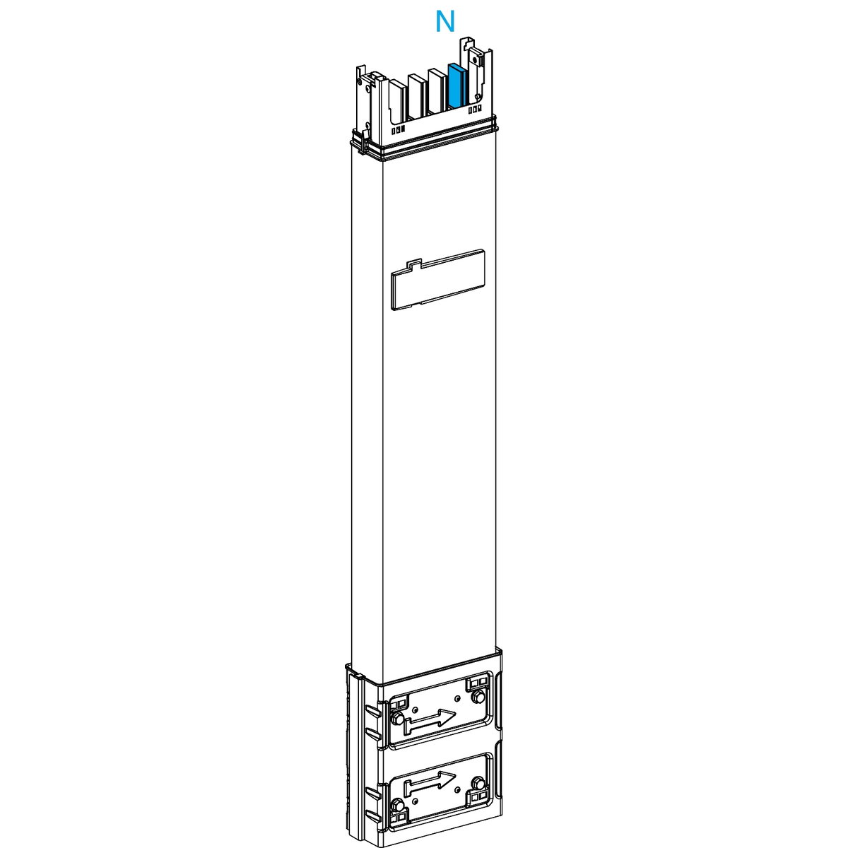 Canalis - Elemento di colonna - 250 A - 0,8 m - 1 derivazione – Immagine 3 di 3