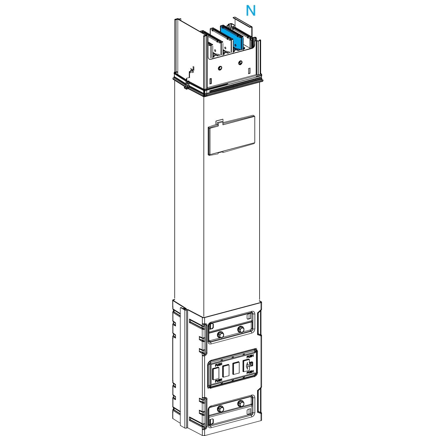 Canalis - Elemento rettilineo - 63 A - 6 con derivazioni – Immagine 3 di 3