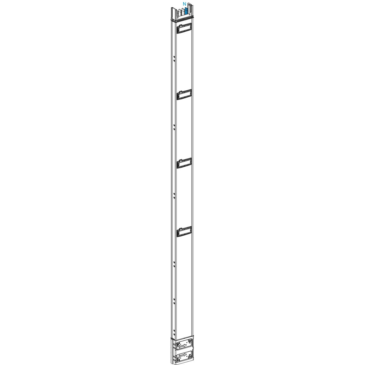 Condotto sbarre, Canalis, KSA, Elemento di colonna - 400 A - 2,5 m - 4 uscite con der. – Immagine 3 di 3