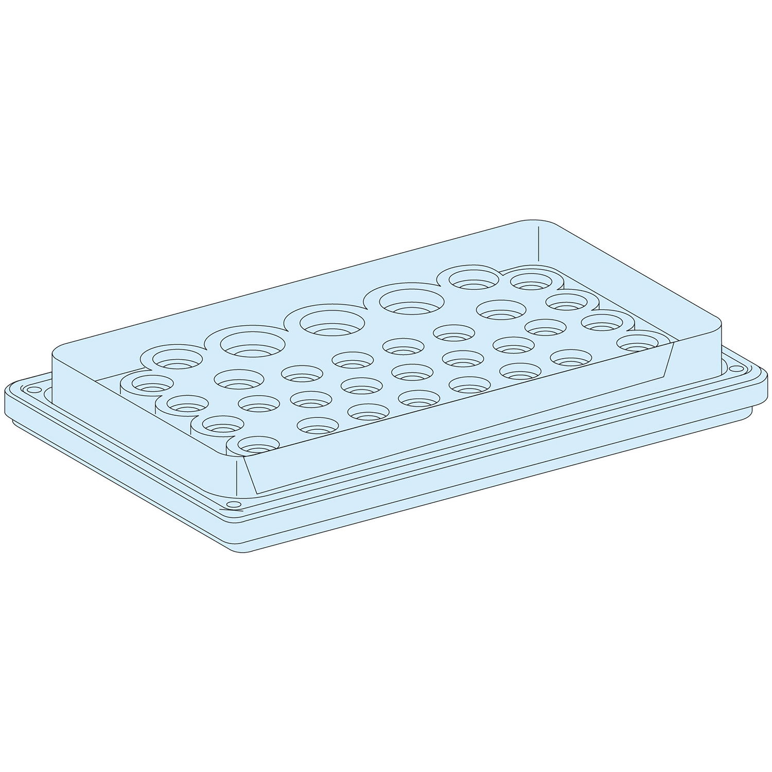 Struttura, PrismaSeT, Piastra, PPC 39 entrate 7/26mm IP55 – Immagine 3 di 3