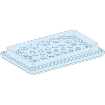Struttura, PrismaSeT, Piastra, PPC 39 entrate 7/26mm IP55 – Immagine 2 di 3