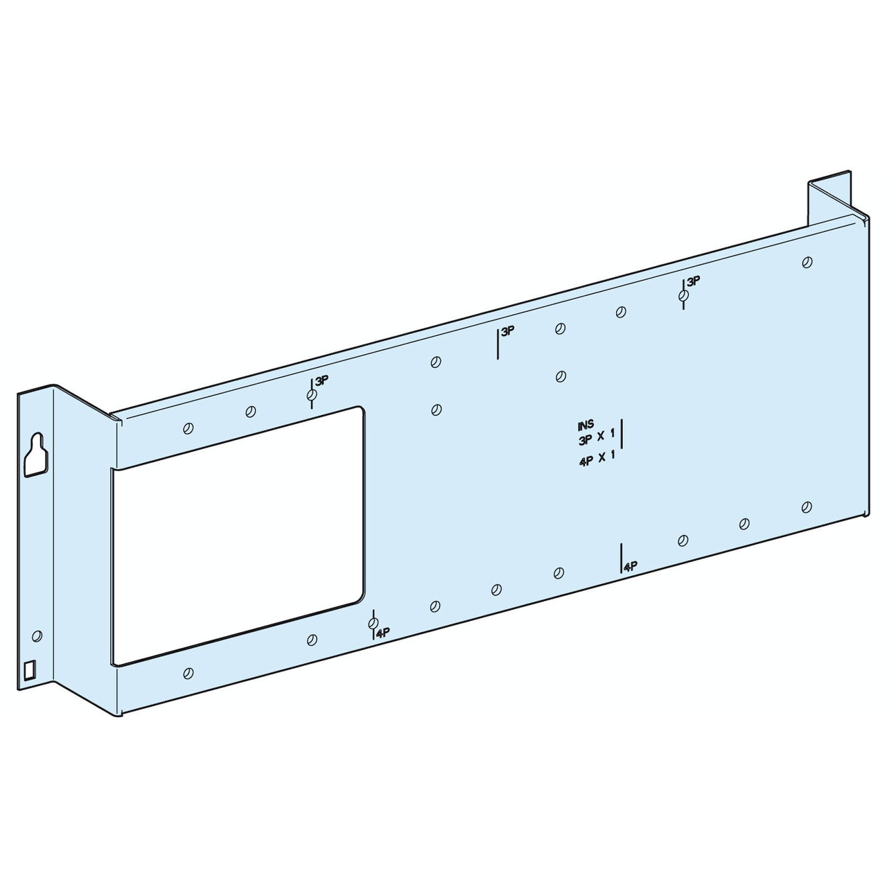 Piastra di fondo INS-NS250 V fisso/dir – Immagine 3 di 3