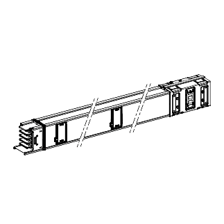 Canalis - Elemento rettilineo - 630 A - 1,5 m - 4 derivazioni