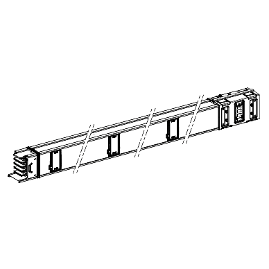 Canalis - Elemento rettilineo - 630 A - 3 m - 6 derivazioni