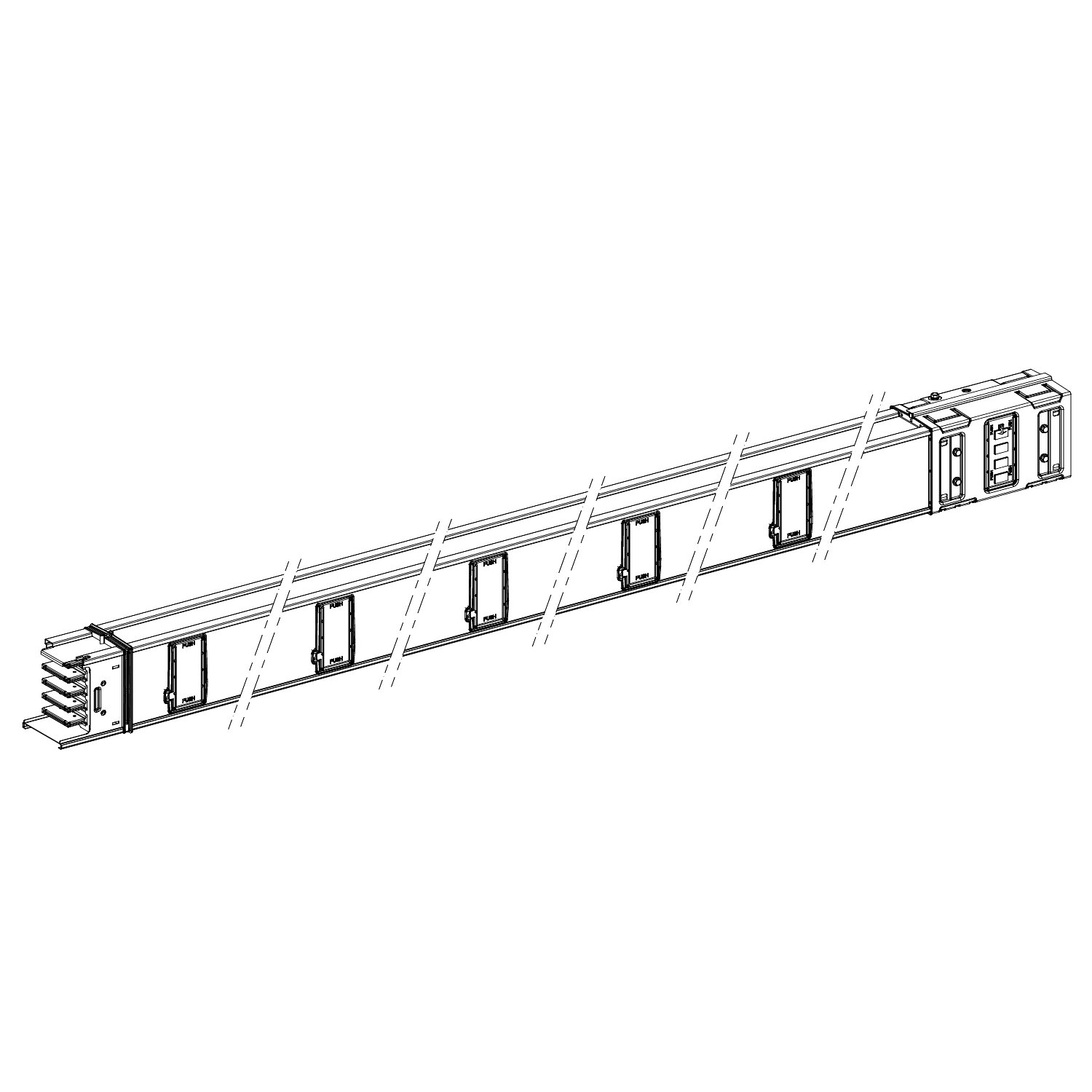 Canalis - Elemento rettilineo - 1000 A - 5 m - 10 derivazioni – Immagine 3 di 3