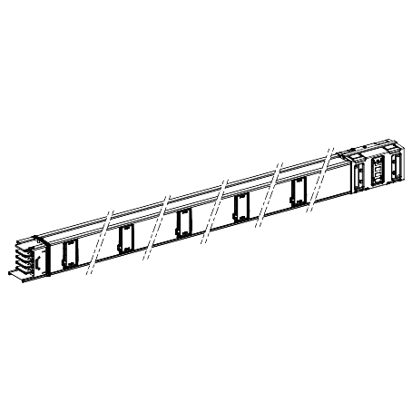 Canalis - Elemento rettilineo - 1000 A - 5 m - 10 derivazioni