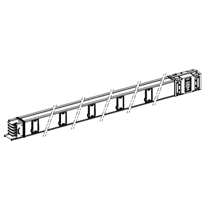 Canalis - Elemento rettilineo - 1000 A - 5 m - 10 derivazioni