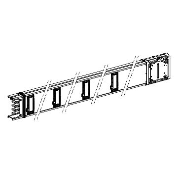 Canalis - Elemento rettilineo - 250 A - 2 m - 8 derivazioni – Immagine 2 di 3