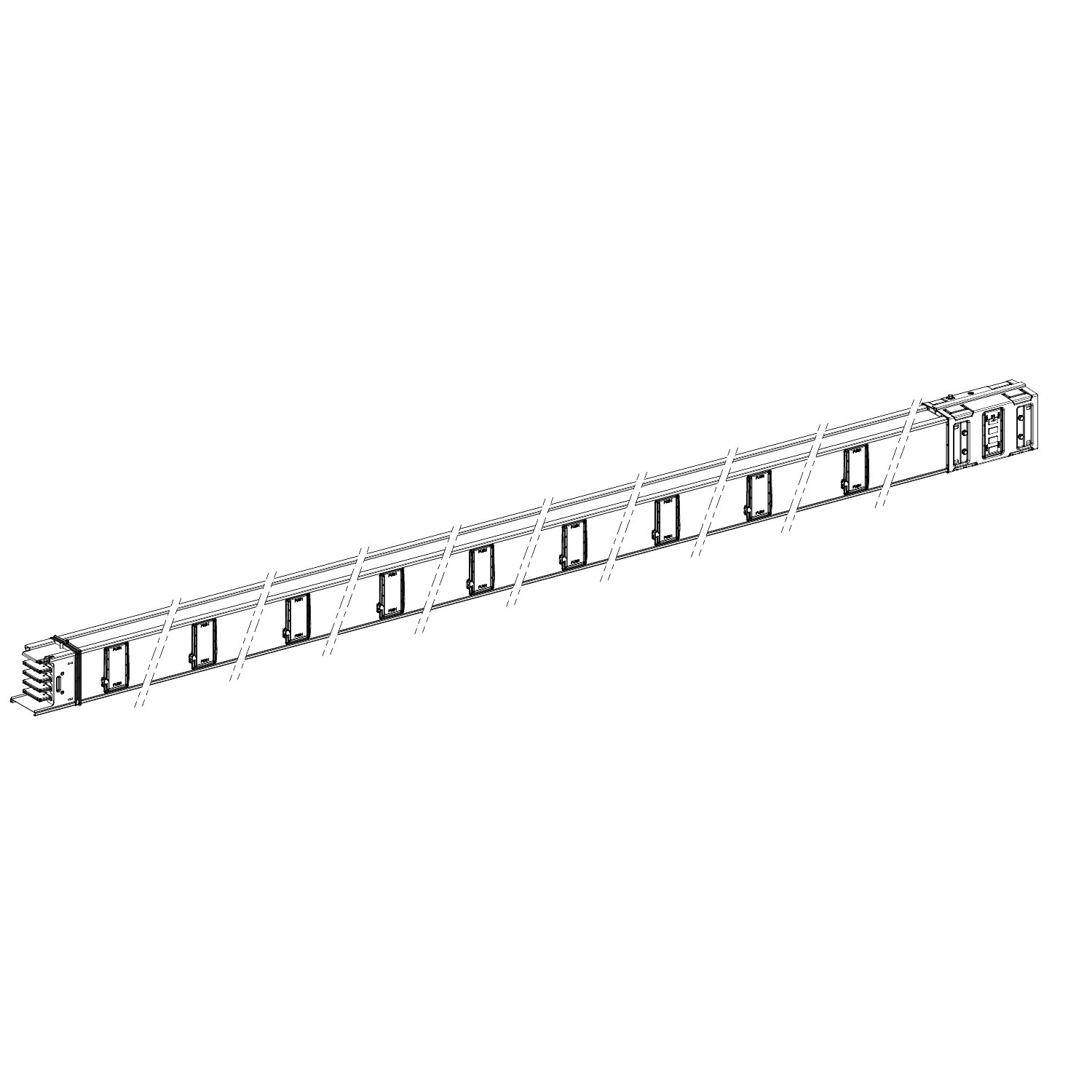 Canalis - Elemento rettilineo - 500 A - 5 m - 18 derivazioni – Immagine 3 di 3