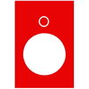 Etichetta - 30 x 40mm - rossa - 0