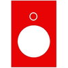 Etichetta - 30 x 40mm - rossa - 0