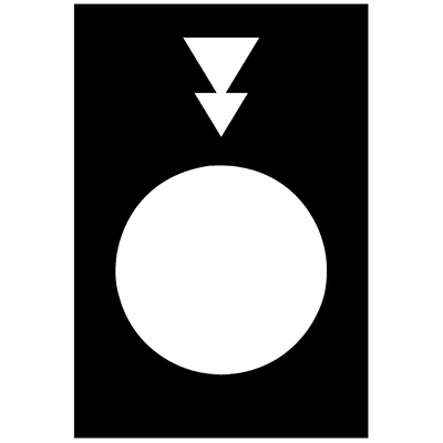 Etichetta - 30×40mm - nero - abbassamento, lento-veloce