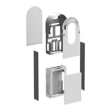 EVlink Pro AC kit metal pavimento 1 postazione – Immagine 2 di 5
