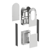 EVlink Pro AC kit metal pavimento 1 postazione