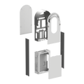 EVlink Pro AC kit metal pavimento 1 postazione