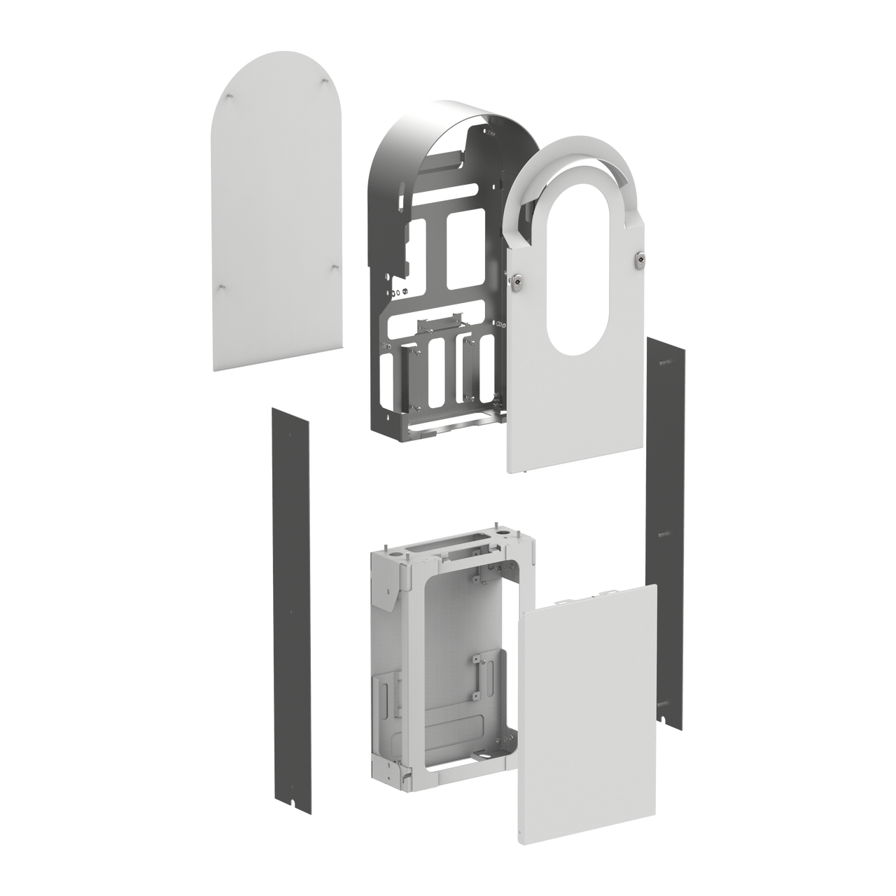 EVlink Pro AC kit metal pavimento 1 postazione