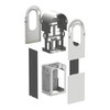 EVlink Pro AC kit metal pavimento 2 postazioni