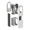 EVlink Pro AC kit metal pavimento 2 postazioni
