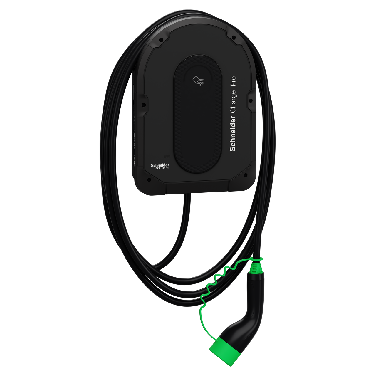 Stazione di ricarica, Schneider Charge Pro, 1P-3P, 1xCavo Integrato, 7,4-11-22 kW, 10-32 A, con modem 4G