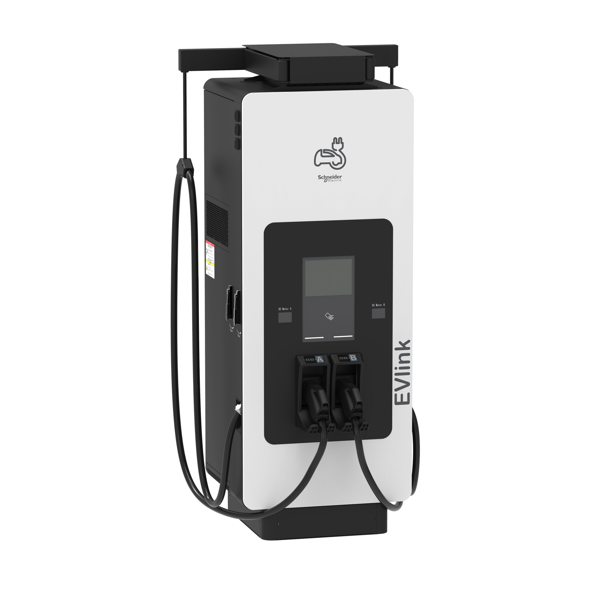 Stazione di ricarica rapida, EVlink Pro DC, 120 kW, connettori CCS2 + CCS2, cavo da 3,6m con sistema di gestione cavi