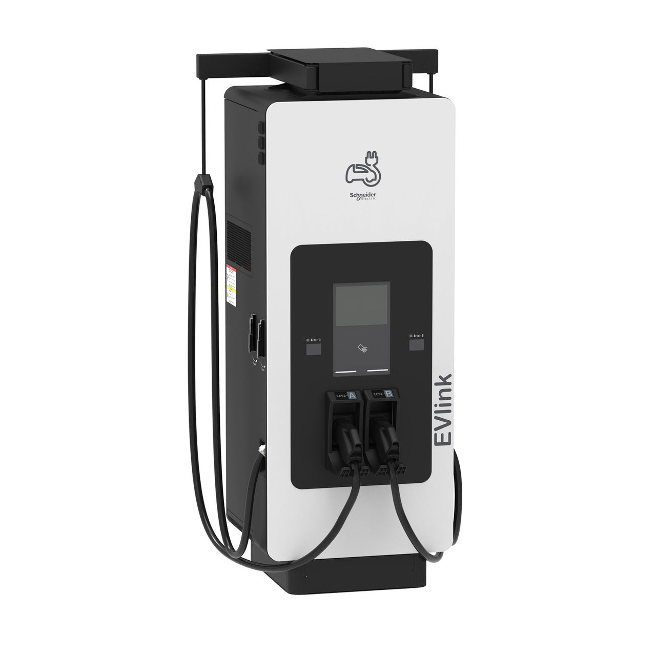 Stazione di ricarica rapida, EVlink Pro DC, 150 kW, connettori CCS2 + CCS2, cavo da 3,6m con sistema di gestione cavi – Immagine 3 di 6