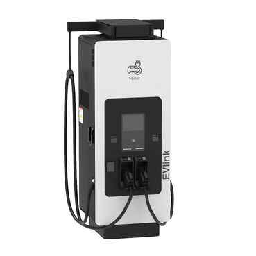Fast charging station, EVlink Pro DC, 150kW, CCS2 + CCS2 connectors, 3.6m cable with cable management system, credit card reader – Immagine 2 di 5
